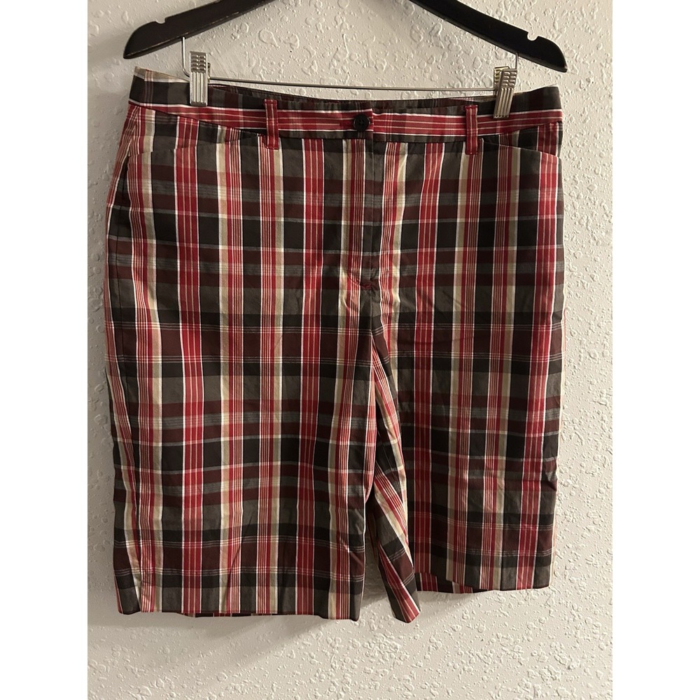 New Size 14 Jones New York Signature Plaid Shorts #212*8 (JFT)